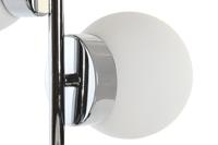 Bureaulamp DKD Home Decor 26 x 26 x 59 cm Kristal Zilverkleurig Metaal Wit 220 V 50 W 23 x 23 x 49 cm - thumbnail