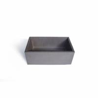 Opzet Wastafel Urbi et Orbi Immissio Beton 45x26x18 cm Antraciet - thumbnail