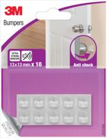 3M zelfklevende stootdoppen, ft 13 x 13 mm, transparant, blister van 10 stuks - thumbnail