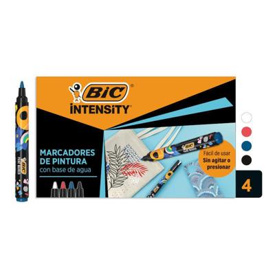 Paintmarker Bic Intensity assorti 4 stuks