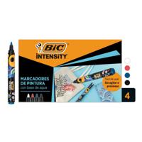 Paintmarker Bic Intensity assorti 4 stuks - thumbnail