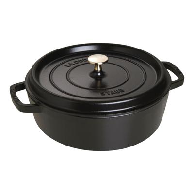 STAUB - La Cocotte - Braadpan laag 28cm 5,70l Zwart