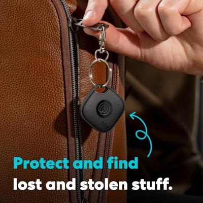 Tile by Life360 Mate (2024) – Bluetooth-tracker, sleutelfinder en itemfinder voor sleutels, tassen en meer. Telefoonzoeker. Zowel iOS- als Android-compatibel. 1-pack (zwart)