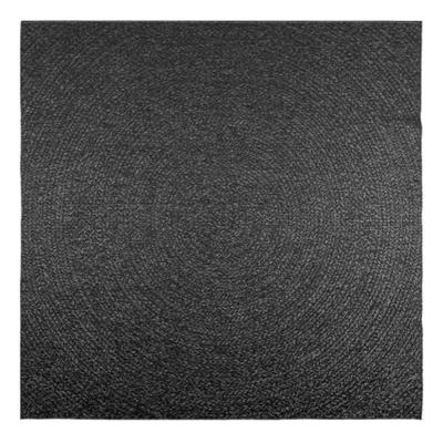 VidaXL Vloerkleed zizur binnen en buiten 200x200cm jute look antraciet