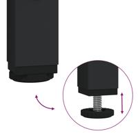 Tv-meubel met glazen blad 98x35x51 cm bewerkt hout grijs sonoma - thumbnail
