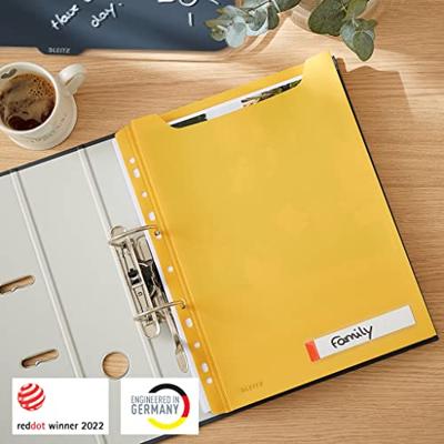 U-map leitz cosy harmonica a4 perforatie pp geel