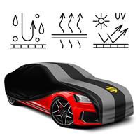 Autobedekking Momo 001 1 Cape Binnenkant Zwart - Maat: L - thumbnail