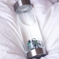 VitaJuwel ViA Vitality Glas Waterfles met Edelstenen - 500ml - thumbnail