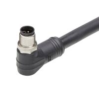 Molex 1205000349 Sensor/actuator connector, geassembleerd M12 Aantal polen (sensoren): 4 Stekker, haaks 1 m 1 stuk(s) Bag - thumbnail