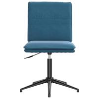 Eetkamerstoel fluweel blauw - thumbnail