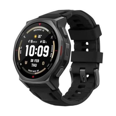 Amazfit T-Rex 3 Pro Outdoor-smartwatch, 44 mm, AMOLED-display, saffierdisplay, zaklamp, titanium lunette, dual-band-GPS, offline kaarten, 17 dagen accu, 180+ sportmodi, voor Android iPhone