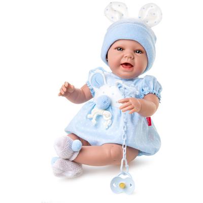 Berjuan babypop Baby Sweet meisjes 50 cm vinyl/textiel blauw Berjuan babypop Baby Sweet meisjes 50 cm vinyl/textiel blauw