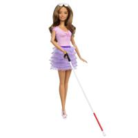 Barbie Pop Fashionista Met Paarse Jurk - thumbnail