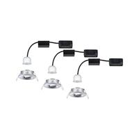 Paulmann 94303 EBL Nova mini Coin LED-inbouwlamp Set van 3 stuks LED LED vast ingebouwd 4 W Chroom - thumbnail