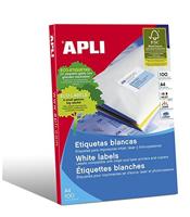 Apli witte etiketten ft 70 x 25,4 mm (b x h), 3.300 stuks, 33 per blad (1270) - thumbnail