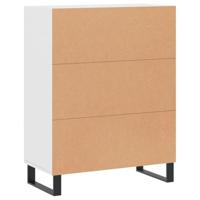 Dressoir 69,5x34x90 cm bewerkt hout wit - thumbnail
