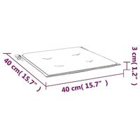 VidaXL Tuinstoelkussens 6 st 40x40x4 cm oxford stof grijs - thumbnail