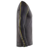 Blåkläder Merino Xlight Onderhemd Lange mouw 479917349835 | Donkergrijs/Geel | Maat XS - 7330509545577 - thumbnail