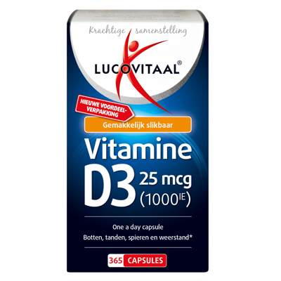 Lucovitaal Vitamine D3 25mcg 365 Capsules