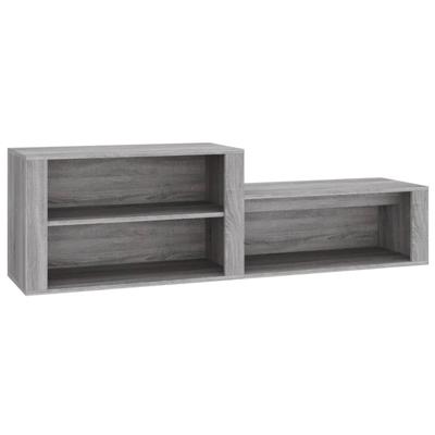 Schoenenkast 150x35x45 cm bewerkt hout grijs sonoma Schoenenkast 150x35x45 cm bewerkt hout grijs sonoma