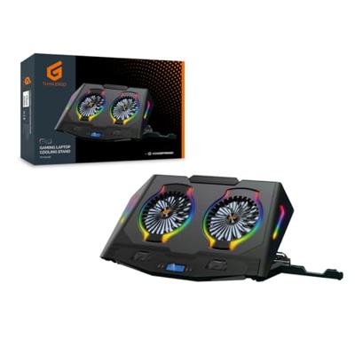 Conceptronic THYIA02B notebook cooling pad 43,2 cm (17 ) Zwart