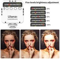 Ulanzi VL49 mini LED-lamp compact videolicht met 2000 mAh batterij - wit - thumbnail