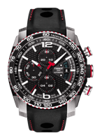 Horlogeband Tissot T0794272605700A / T610034296 Leder Zwart 23mm - thumbnail