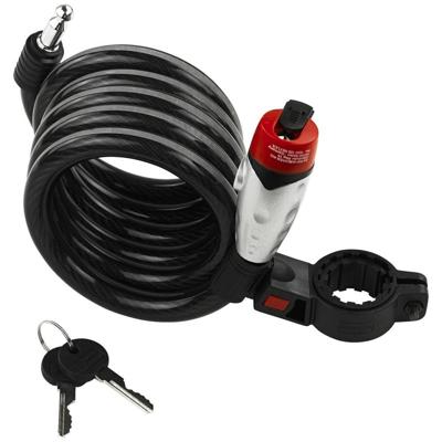 Burg Wächter 1650 180 REFLEX Spiraalkabelslot Zwart Sleutelslot