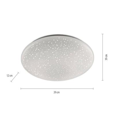 Just Light Instelbare plafonnièreSkyler RGB 38cm met sterren effect - 14242-16