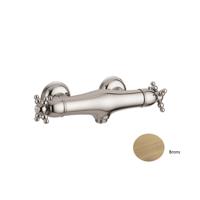 Douchekraan Opbouw Sanimex Giulini Thermostatisch Kruisgreep HoH 15cm Brons - thumbnail