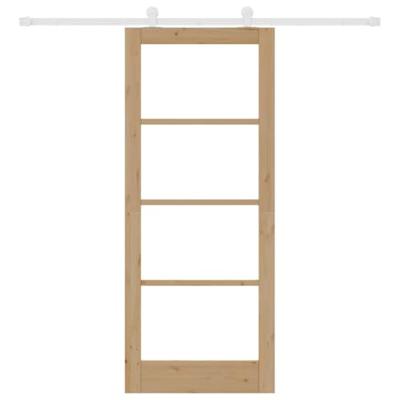 Schuifdeur ORKDAL Bruin 83 x 202 cm Hout en metaal