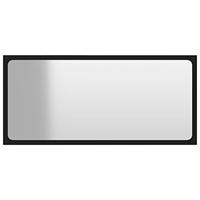 2-delige Badkamermeubelset spaanplaat zwart - thumbnail