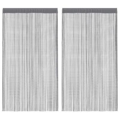 Koordgordijnen 2 st 100x250 cm antracietkleurig