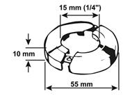 Cornat Scharnierrozet 1/4 55Mm Ms-Ch - TEC317024 - thumbnail