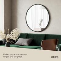 Umbra Hub Spiegel 94x94x3cm glas zwart 358370-040 - thumbnail