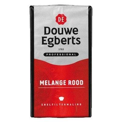 Koffie Douwe Egberts snelfiltermaling Melange Rood 500gr