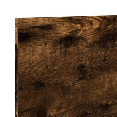 Wandkast 70x16,5x30 cm bewerkt hout gerookt eikenkleurig