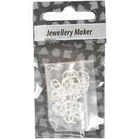 Creativ Company Ring, ovaal, dikte 1 mm, verzilverd, 40 stuk/ 1 doos - thumbnail