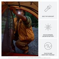 Smartwatch GARMIN Instinct 3 Solar GPS 45mm Zwart 0,9" 45 mm - thumbnail