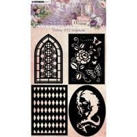 Studio Light • victorian dreams mask stencil victorian atc backgrounds - thumbnail