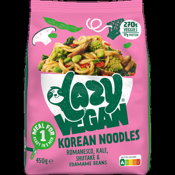 Lazy Vegan Korean Noodles 450g bij Jumbo