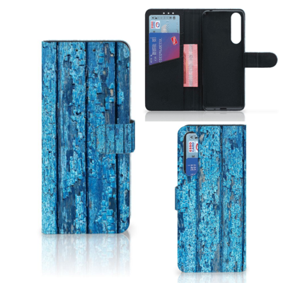 Sony Xperia 1 II | Book Style Case | Wood Blue