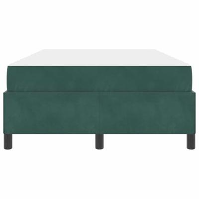 Bedframe met matras Donkergroen en Wit 120 x 190 cm Fluweel