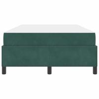 Bedframe met matras Donkergroen en Wit 120 x 190 cm Fluweel - thumbnail