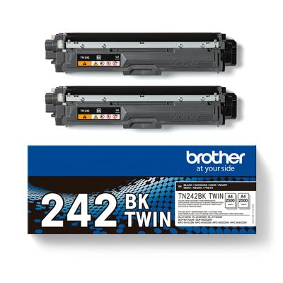 Brother Toner TN-242BKTWIN Origineel 2-pack Zwart 2500 bladzijden TN242BKTWIN Brother Toner TN-242BKTWIN Origineel 2-pack Zwart 2500 bladzijden TN242BKTWIN