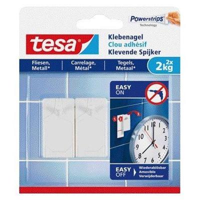 Klevende spijker tesa tegels metaal 2kg wit | 8 stuks
