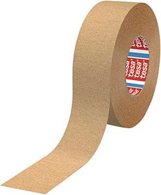 Tesa Afplakband | sterk gecrêpt | lichtbruin | lengte 50 m | breedte 19 mm | wiel | 16 stuks - 04319-00006-00 04319-00006-00