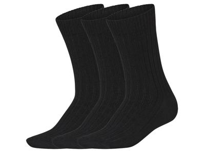 esmara Set van 3 paar thermo huissokken (Zwart, 35-38)