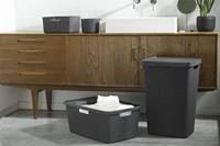 Curver jute wasmand - 46 liter - grijs - thumbnail