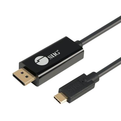 SIIG 7ft USB-C naar DisplayPort actieve kabel, DP 1.2 4K60, draagbaar voor Windows en Mac-laptops of smartphone en tablet, USB-C DP Alt-modus vereist (CB-TC0K11-S1)